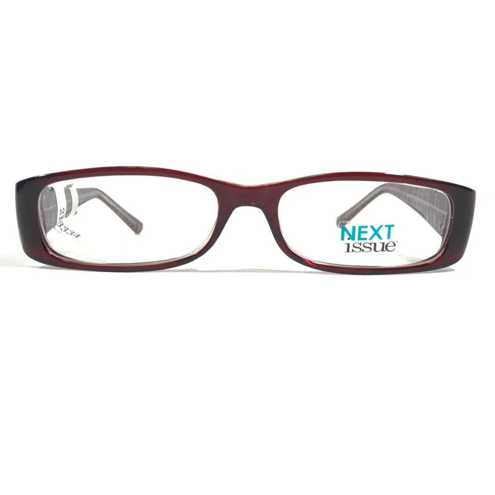 Next Issue AN 173 COL 30 Eyeglasses Frames Red Rectangular Full Rim 52-16-135